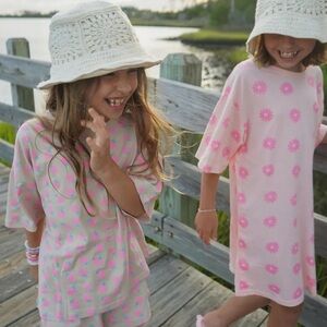 Indy & Pippa strawberry daydreamers matching set NWT size 2T oversized